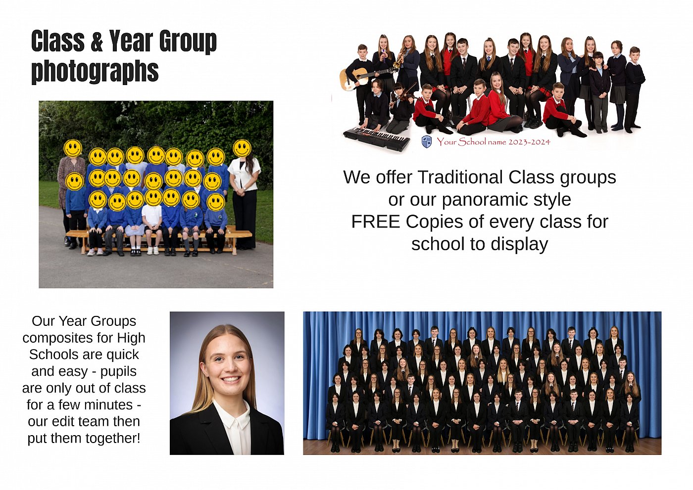Class group photographs taken by Deere Photographic Staffordshire